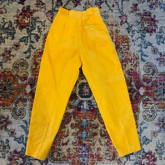 haberdasher Pants & Jumpsuits Vintage Trendy Mustard Yellow Pants